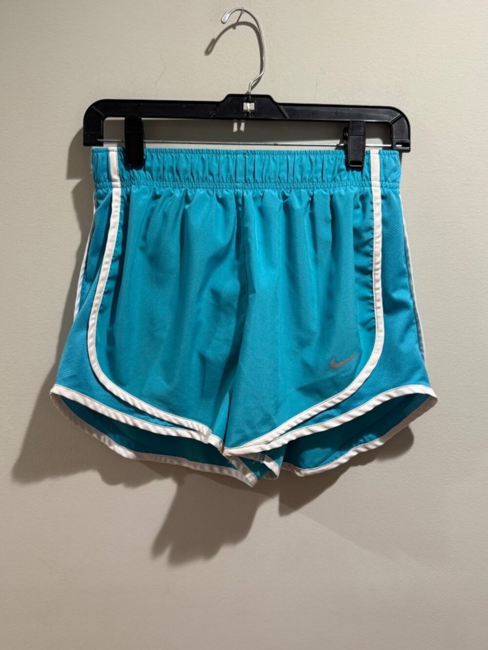 Nike Women's Small Teal Blue Tempo Dri-FIT Running Shorts